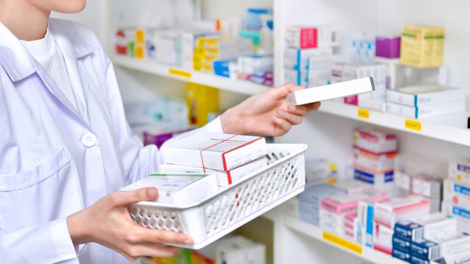 Individual in a pharmacy